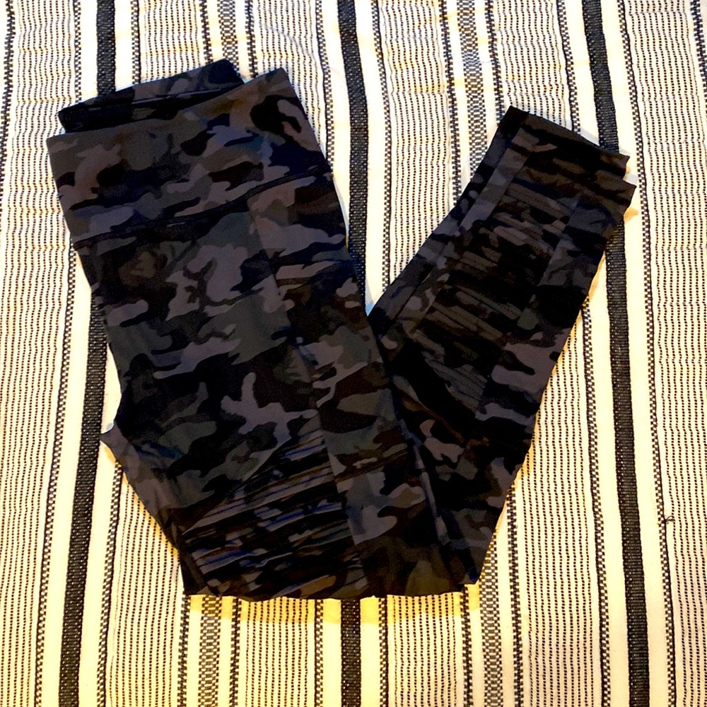 CVG black camo Moto leggings, never worn